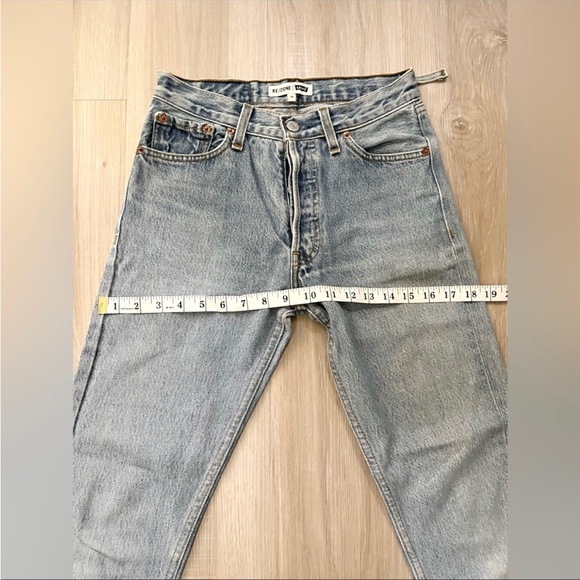 Redone vintage levi’s 501 cropped jeans - Picture 9 of 11